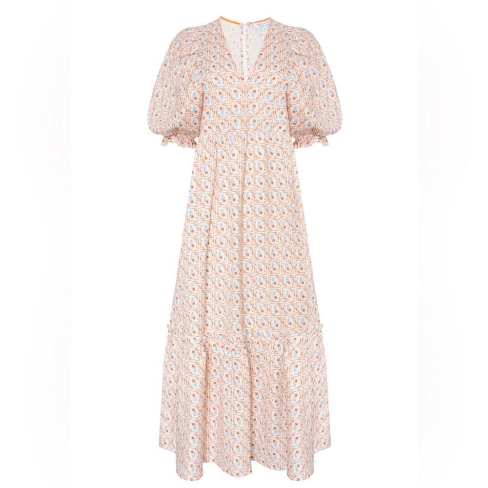 Hunter Bell Palmer NWT Elegant Cream Floral Dress